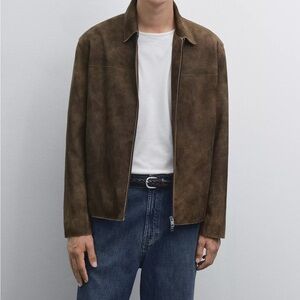 Men's Brown Suede Jacket